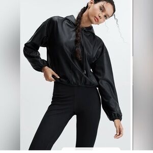 Fabletics Black Hooded Sweatshirt